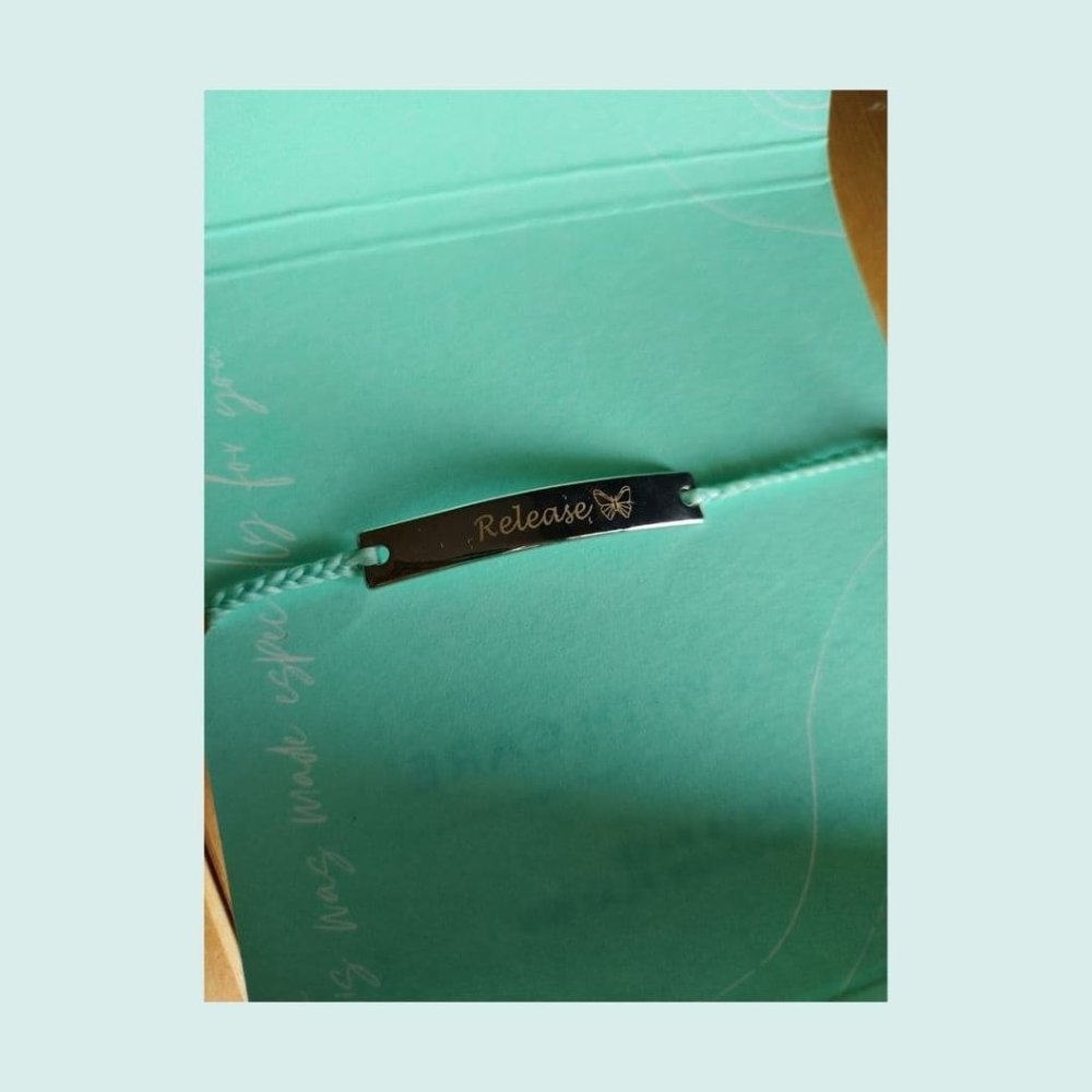 NWT Pura Vida Personalized, Engraved "Release" Bracelet